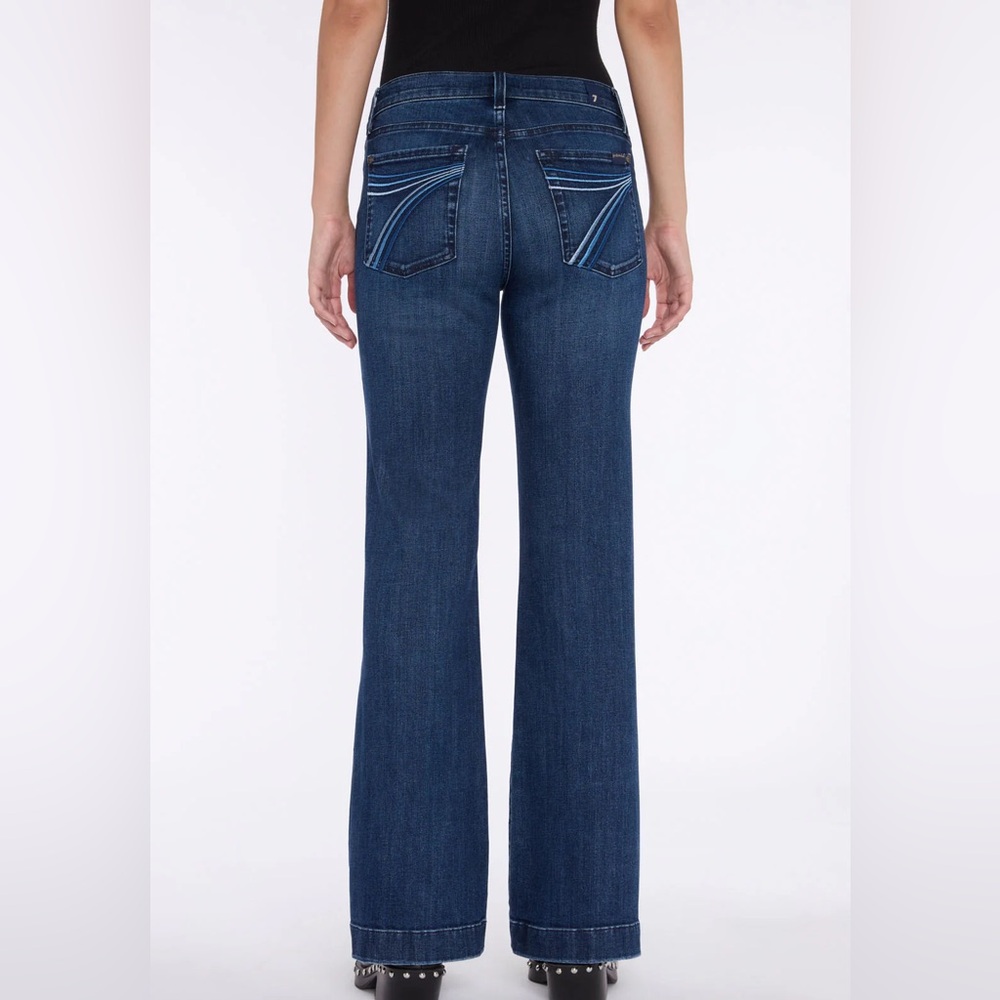 NWT  7 For All Mankind Extra Long  36" Inseam SOHO DARK
